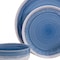 Homeroots Blue and White Sixteen Piece Round Tone on Tone Ceramic Service For Four Dinnerware Set 534538 - alternate 2