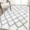 Jonathan Y Cami Moroccan Style Diamond Shag White/Gray 8 ft. x 10 ft. Area Rug MOH410A-8 - alternate 2