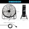 Edendirect 30in. 11000 CFM Heavy Duty High Velocity Drum Fan3 Speeds, 360 Deg Tilt, Black ZRFGD-30-Black - alternate 2