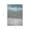 Homeroots 3' X 5' Teal Blue And Gray Abstract Washable Indoor Outdoor Area Rug 632059 - alternate 2