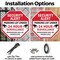 Signmission Security Alert Parking Lot Under 24, 6 Inch X 6 Inch, Plastic Sign OC-P-6-116 - alternate 2
