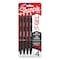 Sharpie S-Gel High-Performance Gel Pen, Retractable, Medium 0.7 mm, Assorted Ink Colors, Black Barrel, 4PK 2096174 - alternate 1