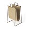 Homeroots Hanging Burlap And Iron Magazine Rack 389460 - alternate 1