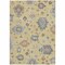 Homeroots 8' X 10' Gold Brown And Blue Floral Washable Indoor Outdoor Area Rug 606155 - alternate 2