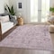 Homeroots 5' X 8' Pink Mauve And Blush Oriental Washable Indoor Outdoor Area Rug 582111 - alternate 2