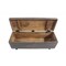 Homeroots 46in Brown And Black Solid Wood Entryway Bench with Flip Top 489213 - alternate 2