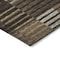 Homeroots 3' X 5' Chocolate Ivory And Gold Striped Washable Indoor Outdoor Area Rug 613157 - alternate 2