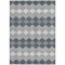 Homeroots 8' X 10' Gray Black And Green Geometric Washable Indoor Outdoor Area Rug 597905 - alternate 2