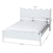 Baxton Studio Malaya Modern White Wood Full Platform Bed with Scalloped Edges 256-14019-ZORO - alternate 2