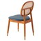 Leisuremod Holbeck Dining Chair with Upholstered Leather Seat and Beech Wood Legs, Navy Blue HC18NBU - alternate 2