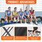 Vevor 6FT Plastic Folding Bench Portable Outdoor Bench for Picnic Garden White SN-D183-2 - alternate 2