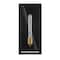 Jonathan Y Berlin 16" Modern Industrial Rectangular Iron/Glass LED Outdoor Lantern, Black/Gold Painting JYL7602A - alternate 2
