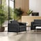 Office Star Products Arctic Armchair, Black Faux Leather ARCT51-U65 - alternate 2