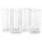 Gibson Home 4 Piece 16 Ounce Teardrop Embossed Glass Tumbler Set 142176.04 - alternate 1