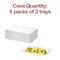 Smarty Had A Party 9" x 13" Clear Rectangular with Groove Rim Plastic Serving Trays (24 Trays), 24PK 7923-CASE - alternate 2