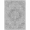 Homeroots 5' X 8' Silver Floral Medallion Washable Indoor Outdoor Area Rug 607939 - alternate 2