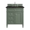 James Martin Vanities Brittany 30" Single Vanity, Smokey Celadon, w/ 3 CM Phantome Eclos Top 650-V30-SC-3PHT - alternate 1
