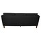 Office Star Products Lounge Seating Sofa, Black Faux Leather SL59403-U65 - alternate 2