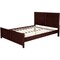 Homeroots Brown Solid Wood Queen Bed Frame 523666 - alternate 2