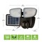 Cooper Lighting Halo Motion Solar Security Light, 70 W, 2-Lamp, LED Lamp, Bright White Light, 1000 Lumens SLFS1AM2B - alternate 2