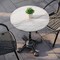 Flash Furniture 24" Round White Faux Marble Table, 22.75x22.75 Black Bistro Base, Seamless Surface Technology ST-RD24-WHMAR-SDAT2222-GG - alternate 2