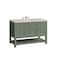 James Martin Vanities Breckenridge 48" Single Vanity, Smokey Celadon, w/ 3 CM Siberian Silestone Top 330-V48-SC-3SFR - alternate 2