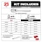 Milwaukee Tool Twenty Five pc Ratchet and Socket Set 48-22-9044 - alternate 2