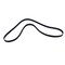 Motorcraft Serpentine Belt,  JK6673A - alternate 1