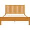 Homeroots Natural Shiplap Texture Solid Wood Queen Bed Frame 523626 - alternate 2