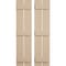 Ekena Millwork Rustic Two Board Spaced Board-n-Batten Sandblasted Faux Wood Shutters, 11 1/2W x 64H, PR SHUBSS11X64SDPR - alternate 1
