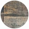 Homeroots 8' Coffee Black And Beige Round Abstract Washable Indoor Outdoor Area Rug 606088 - alternate 2