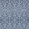 Homeroots 10' X 14' Navy Blue And Ivory Damask Washable Indoor Outdoor Area Rug 595174 - alternate 2