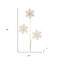 Homeroots Set of Two Gold And Clear Faux Crystal Beaded Linear Snowflake Wreath Sprays, 2PK 633191 - alternate 2