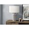 Monarch Specialties Lighting, 28"h, Table Lamp, Grey Ceramic, Ivory / Cream Shade, Transitional I 9939 - alternate 2