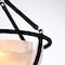 Vidalite Voyager 2-Light Matte Black Ceiling Light Fixture With Rope Detailing & Smoked Glass Shade CE1013093 - alternate 2