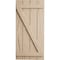Ekena Millwork Rustic Four Board Joined Board-n-Batten Hand Hewn Faux Wood Shutters w/Z-Board, 22W x 76H, PR SHUBJZ22X76HHPR - alternate 2