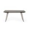 Homeroots 94" Gray Glass And Metal Self-Storing Leaf Sled Base Dining Table 487360 - alternate 2