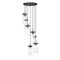 Z-Lite Fontaine 7 Light Chandelier, Matte Black, 19.5 In W x 15 In H 7002P5-7R-MB - alternate 2