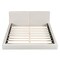 Homeroots Beige Tufted Velvet Upholstered Queen Bed Frame 590433 - alternate 1