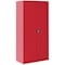 Sandusky Lee Storage Cabinet, 72 in H, 36 in W, 24 in D, Recessed, Keyed, Red, 4 Shelves EA4R362472-01 - alternate 2