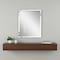 Homeroots 42" White Solid Wood Framed Accent Mirror 632818 - alternate 2