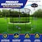 Campior 12ft Pumpkin Trampoline with Luxury Ladder, Basketball Hoop, Inner Enclosure, Safe, Durable Fun RMTRMP127GRN - alternate 2