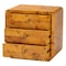 Bali & Pari Netra Modern and Contemporary Natural Real Burl Wood 3-Drawer Nightstand 253-13972-ZORO - alternate 2