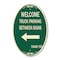 Signmission Reserved Parking Sign Welcome Truck Parking B, 12 In X 18 In Architectural, Heavy Gauge Aluminum A-OV-G-1218-23011 - alternate 1