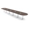 Skutchi Designs 22 Person Conference Table With Power Unit | 22' Racetrack Table | Harmony Series HAR-RAC-48X264-T-H3041-ESIL - alternate 1