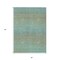 Homeroots 5' X 8' Teal Blue Striped Washable Indoor Outdoor Area Rug 608814 - alternate 2