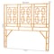 Bali & Pari Galvan Bohemian Natural Rattan Queen Size Standalone Headboard 251-13862-ZORO - alternate 2