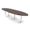 Skutchi Designs 16ft Conference Table With Power Unit | 14 Person Modular Oval Meeting Table | Harmony Series HAR-OVL-48X192-T-H3041-NA - alternate 1