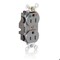 Leviton Straight Blade Receptacle, 5-15R, 15 A, 125V AC, Isolated Ground MT820-IGG - alternate 1
