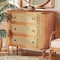 Bali & Pari Radenza Bohemian Light Honey Rattan 3-Drawer Storage Cabinet 248-13703-ZORO - alternate 2